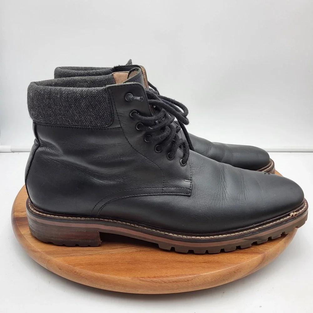 Warfield &‎ Grand Chukka Boots Mens Size 11.5 Black Leather Allen Dress Boots